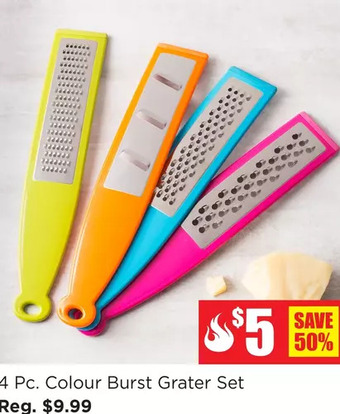 Kitchen Stuff Plus 4 pc. colour burst grater set offer