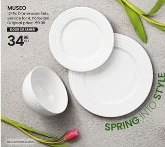 Stokes Museo 12-pc dinnerware sets, service for 4, porcelain offer