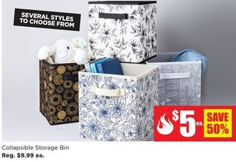 Kitchen Stuff Plus Collapsible storage bin offer