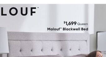 Sleep Country Malouf blackwell bed offer