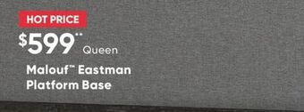 Sleep Country Malouf eastman platform base offer