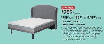 Sleep Country Bloom air 2.0 mattress-in-a-box offer