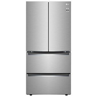 Best Buy Lg 33" 19 cu. ft. counter-depth french door refrigerator (lrmnc1803s) - stainless steel offer