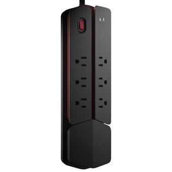 Best Buy Monster power center vertex 6-outlet surge protector - black offer