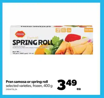Real Canadian Superstore Pran samosa or spring roll offer