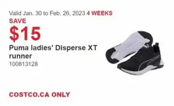 Costco Puma Ladies Disperse XT Runner offer