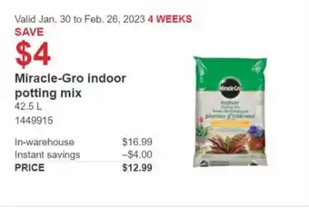 Miracle - Gro Indoor Potting Mix 42.5L