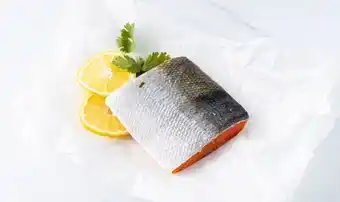 Sockeye salmon skin-on portion (frozen)