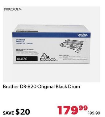 Shopper+ Brother dr-820 original black drum offer