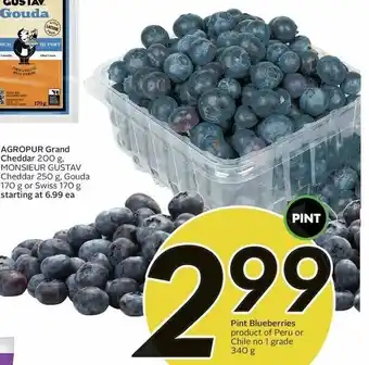 Sobeys Pint blueberries 340g offer