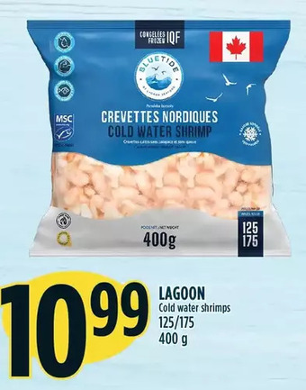 Marché Adonis Lagoon cold water shrimps offer