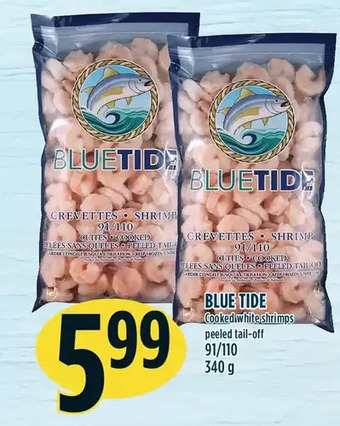 Marché Adonis Blue tide cooked white shrimps offer