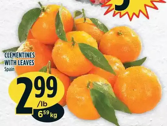 Marché Adonis Clementines with leaves offer