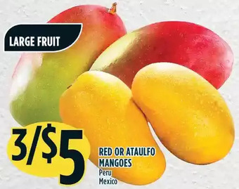Marché Adonis Red or ataulfo mangoes offer