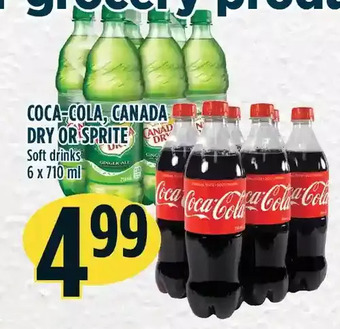 Marché Adonis Coca-cola, canada dry or sprite soft drinks offer