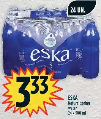 Marché Adonis Eska natural spring water offer
