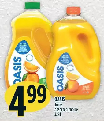 Marché Adonis Oasis juice offer