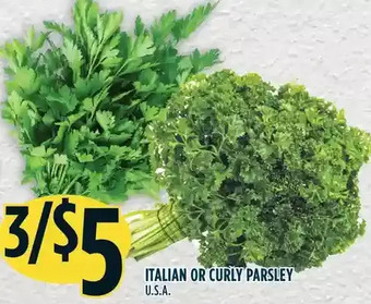 Marché Adonis Italian or curly parsley offer
