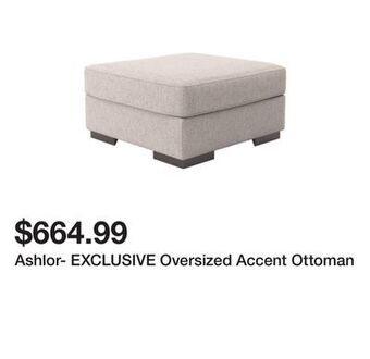 Ashley Furniture Ashlor- exclusive oversized accent ottoman offer
