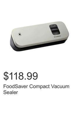 Costco Foodsaver compact vacuum sealer offer