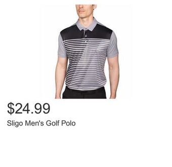 Costco Sligo men's golf polo offer