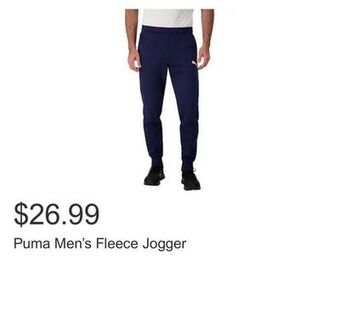 Costco Puma men's fleece jogger offer
