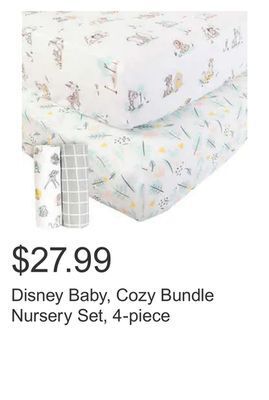 Costco Disney baby, cozy bundle nursery set, 4-piece offer
