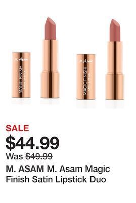 TSC Stores M. asam magic finish satin lipstick duo offer