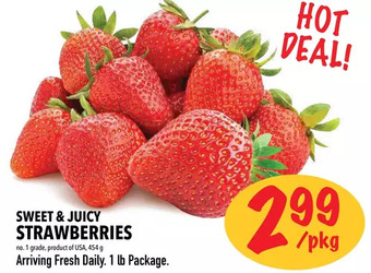 Farm Boy Sweet & juicy strawberries offer