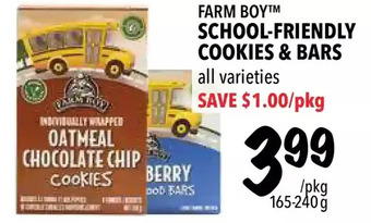 Farm Boy Farm boy school-friendly cookies & bars offer