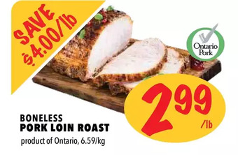 Farm Boy Boneless pork loin roast offer