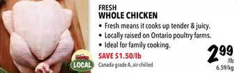 Farm Boy Fresh whole chicken offer