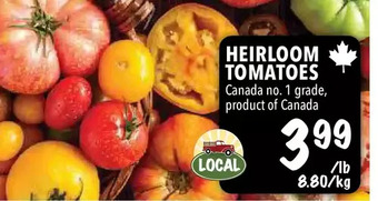 Farm Boy Heirloom tomatoes offer