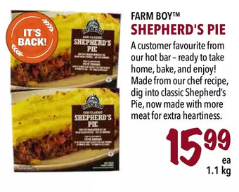 Farm Boy Farm boy shepherd's pie offer