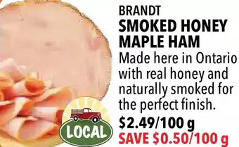 Farm Boy Brandt smoked honey maple ham offer