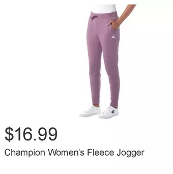 Costco Champion women’s fleece jogger offer