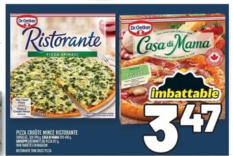 Metro Pizza croute mince ristorante offer