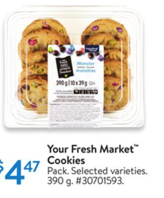 Walmart Your fresh market cookies offer
