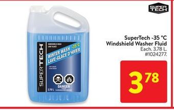 Walmart Supertech 35°c windshield washer fluid offer
