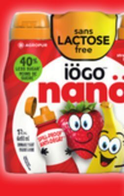 Walmart Iögo nanö drinkable yogurt offer