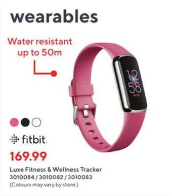 Staples Fitbit luxe fitness & wellness tracker offer