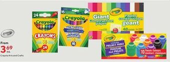 Staples Crayola arts and crafts offer