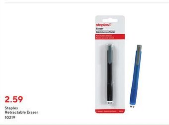 Staples Staples retractable eraser offer
