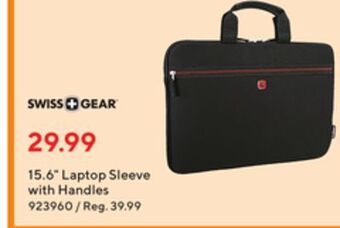 Staples Swiss+gear 15.6" laptop sleeve with handles offer