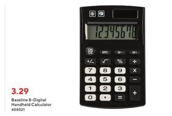 Staples Baseline 8-digital handheld calculator offer