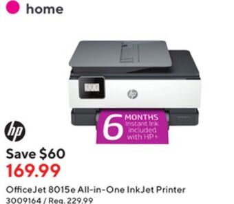 Staples Hp officejet 8015e all-in-one inkjet printer offer