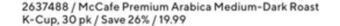 Staples Mccafe premium arabica medium-dark roast k-cup offer