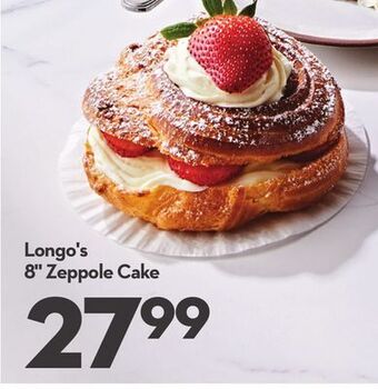 Longo's Longo's 8" zeppole cake offer