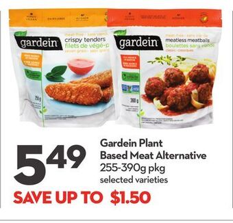 Longo's Gardein plant based meat alternative offer