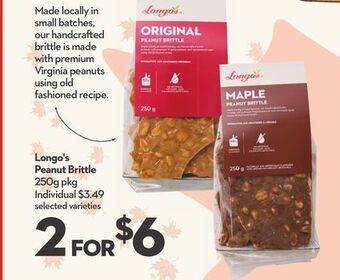 Longo's Longo's peanut brittle offer